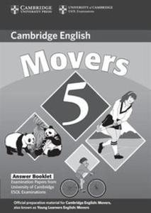 Cambridge Young Learners English Tests Movers 5 Answer Booklet - 2857826190