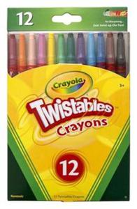 Wykrcane kredki wiecowe Crayola Twistables 12 kolorów