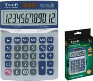 Kalkulator biurowy TooR TR-2213A -12 pozycji, metalowa pokrywa - 2857827253