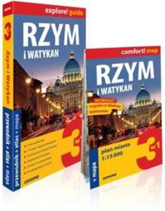 Rzym i Watykan explore! Guide 3w1: przewodnik + atlas + mapa - 2857828097