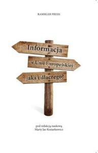 Informacja w Unii Europejskiej Jaka i dlaczego? - 2857828702