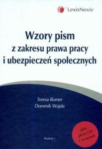 Wzory pism z zakresu prawa pracy i ubezpiecze spoecznych z pyt CD - 2825667537