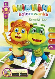 Kolorowanka A4/8 4D Lew I Krokodyl - 2857831318