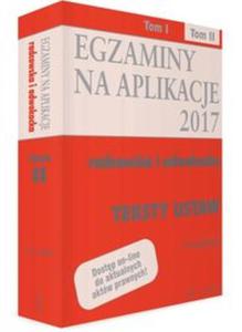 Egzaminy na aplikacje radcowska i adwokacka Teksty ustaw Tom 2 - 2857832063