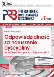 Odpowiedzialnos za naruszenie dyscypliny finansw publicznych w praktyce cz 2 - 2857832097