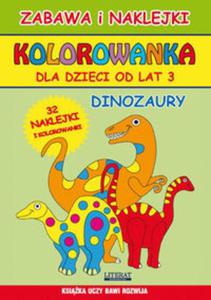 Kolorowanka dla dzieci od lat 3 Dinozaury - 2857832258