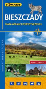 Bieszczady mapa atrakcji turystycznych - 2857832545