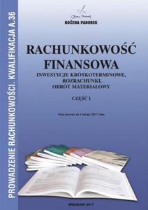 RACHUNKOWO FINANSOWA 1 17/18 PADUREK 9788360045336 - 2857834920