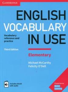 English Vocabulary in Use Elementary with answers and ebook with audio - 2857835049