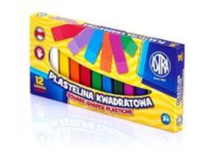 Plastelina kwadratowa 12 kolorw - 2857835182