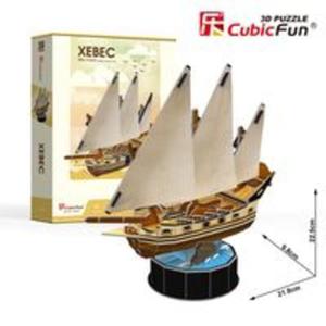 Puzzle 3D aglowiec Xebec 53 elementy - 2857835310