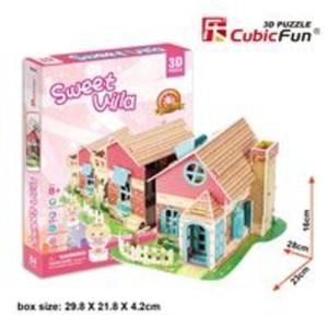 Puzzle 3D Sweet Villa Domek dla lalek 84 elementy - 2857835311