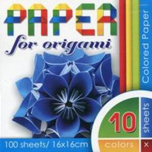 Papier do origami 16x16 cm 100 arkuszy 70g/m2 - 2857836862