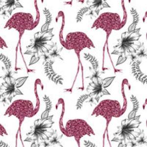 Karnet Swarovski kwadrat Etniczne flamingi - 2857839465
