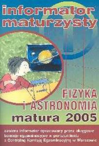 Fizyka i astronomia Matura 2005 - 2825669723