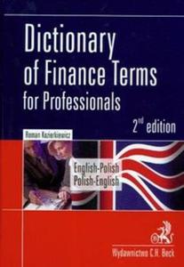 Dictionary of Finance termsfor professionals english-polish polish-english - 2825673360