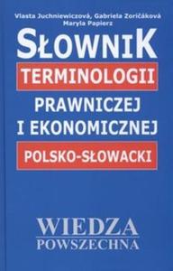 Sownik terminologii prawniczej i ekonomicznej polsko sowacki - 2825674759