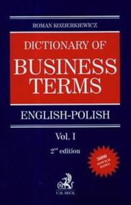 Dictionary of Business terms english-polish vol.1 - 2825677071