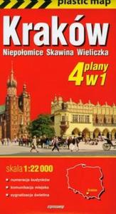 Krakw, Niepoomice, Skawina, Wieliczka - foliowany plan miasta - 2825680460