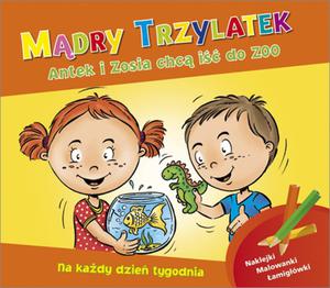 Mdry trzylatek Antek i Zosia chc i do ZOO - 2825686331