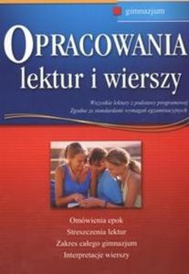 Opracowania lektur i wierszy. Gimnazjum - 2825688664