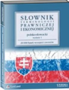 Sownik polsko-sowacki terminologii prawniczej i ekonomicznej (Pyta CD) - 2825689506