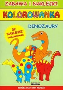 Kolorowanka dinozaury + naklejki - 2825689784