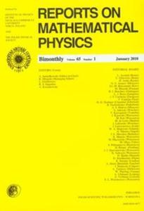 Reports on Mathematical Physics 65/1 2010 Perg - 2825691097