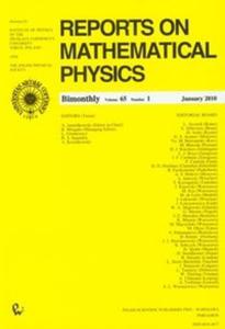 Reports on Mathematical Physics 65/1 2010 Kraj - 2825691098