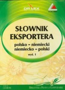 Sownik eksportera polsko niemiecki niemiecko polski CD (Pyta DVD) - 2825694580