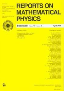 Reports on Mathematical Physics 65/2 - 2825694875