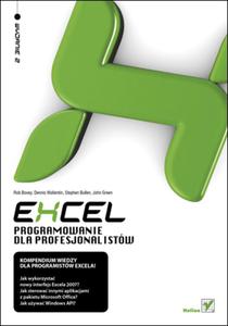 Excel. Programowanie dla profesjonalistw. Wydanie II (+CD) - 2825695351