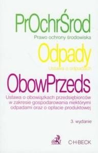 Prawo ochrony rodowiska Ustawa o odpadach