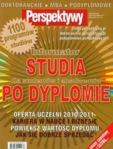 Informator Studia po dyplomie 2010/2011 dla studentw i absolwentw - 2825697698