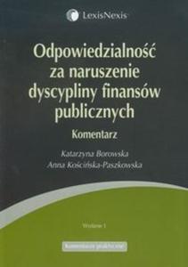 Odpowiedzialno za naruszenie dyscypliny finansów publicznych