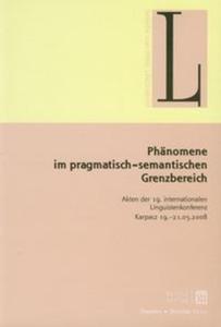 Phanomene im pragmatish semantischen Grenzbereich - 2825698203