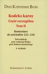 Kodeks karny Cz szczeglna tom 2 - 2825698768