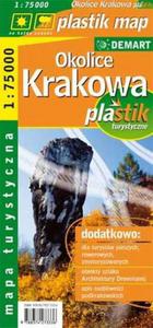 Okolice Krakowa plastik - mapa turystyczna laminowana