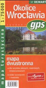 Okolice Wrocawia mapa turystyczna - GPS