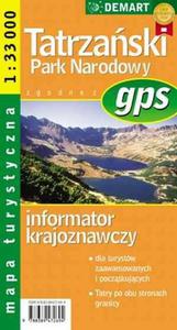 Tatrzaski Park Narodowy gps mapa 1:33 000 - Informator krajoznawczy. Mapa turystyczna 1 : 33 000. - 2825699881