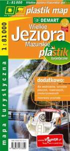 Wielkie Jeziora Mazurskie plastik - mapa turystyczna laminowana - 2825699883