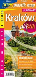 Krakw plastik - plan miasta laminowany - 2825700159