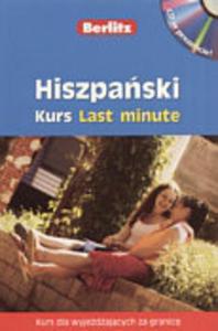 Berlitz Last minute. Hiszpaski kurs jzykowy. Ksika+CD - 2825651216