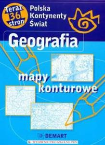 Geografia. Mapy konturowe. Polska, kontynenty, wiat (36 stron) - 2825701295