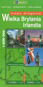 Wielka Brytania i Irlandia. Mapa drogowa 1:800000 - 2825702303