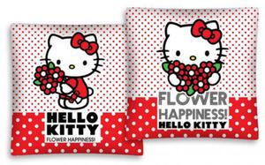 licencyjna POSZEWKA NA PODUSZK DO WZKA Hello Kitty z bukietem - 2232317235