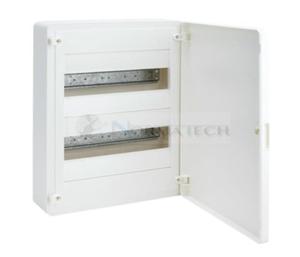 Rozdzielnica moduowa 2x12 natynkowa n/t IP40 z listwami przyczeniowymi GOLF VS212PD Hager drzwi pene biae - 2860623144