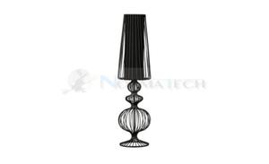 Lampa stoowa nocna stojca Industrialna Loft AVEIRO L BLACK I 5126 NOWODVORSKI Lighting E27 78cm lampka Retro Vintage nowoczesna biurkowa wewntrzna z drutu metalowa druciana czarna Premium - 2864260788