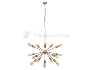 Lampa sufitowa wiszca Industrialna Loft ROD GOLD XV 9027 NOWODVORSKI Lighting E27 x15 nowoczesna oprawa owietleniowa yrandol metalowa nad st blat wysp zota zwis Inspiracje Premium - 2864976187