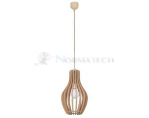 Lampa sufitowa wiszca Industrialna Loft IKA I zwis A 4171 NOWODVORSKI Lighting E27 x1 24cm owietleniowa yrandol nowoczesna drewno do Kuchni Jadalni nad st blat wysp drewniana sklejka Inspiracje Premium - 2865834159